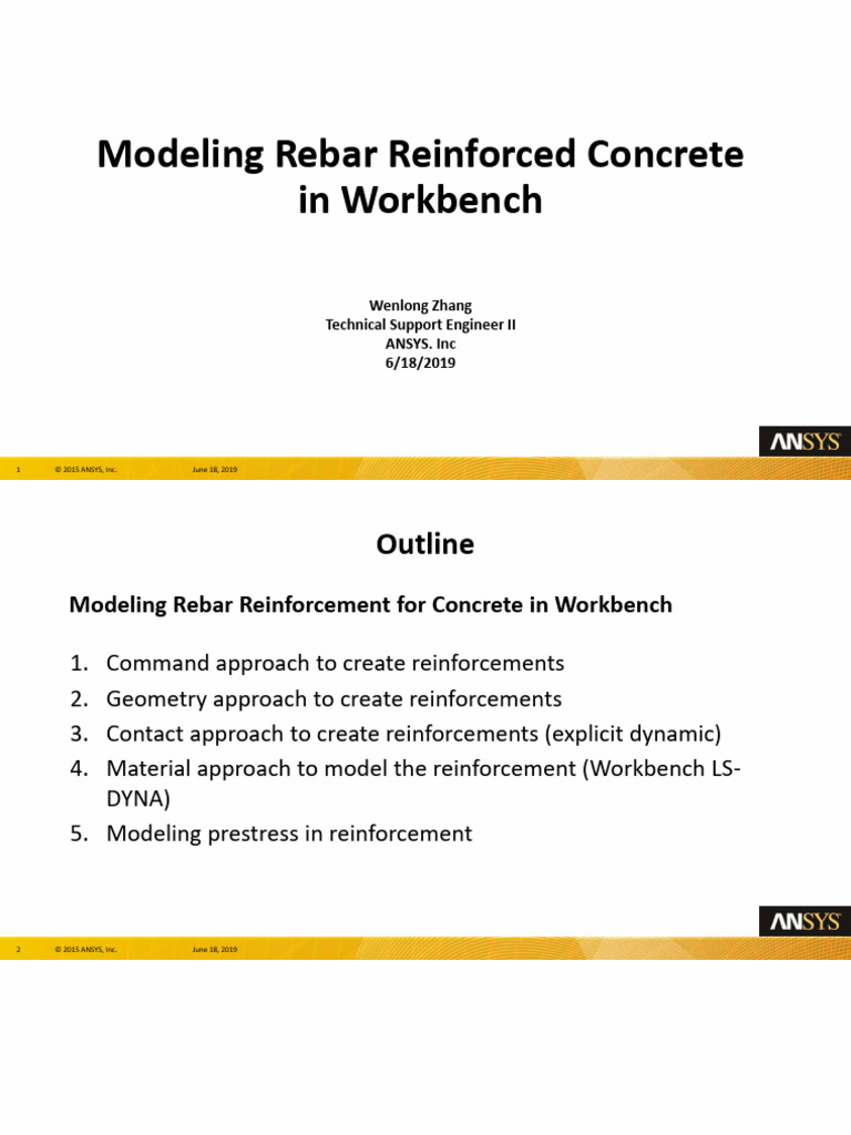 Rebar Reinforcement Modeling in Workbench | PDF | Concrete | Structural ...