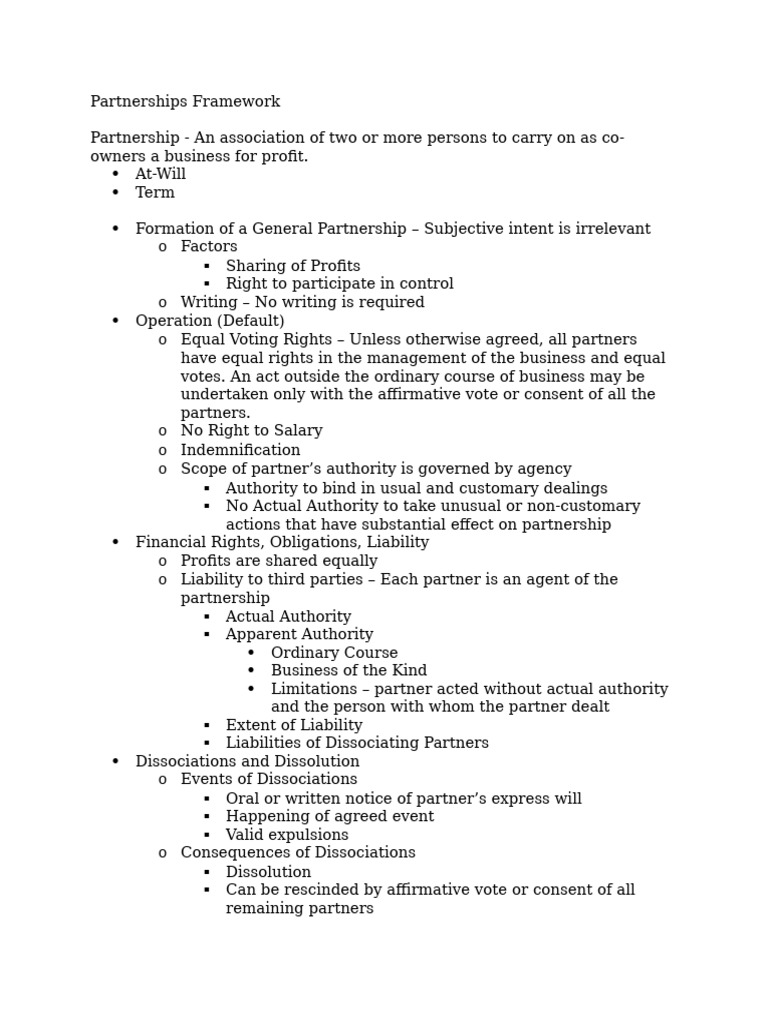 Partnerships Framework | PDF