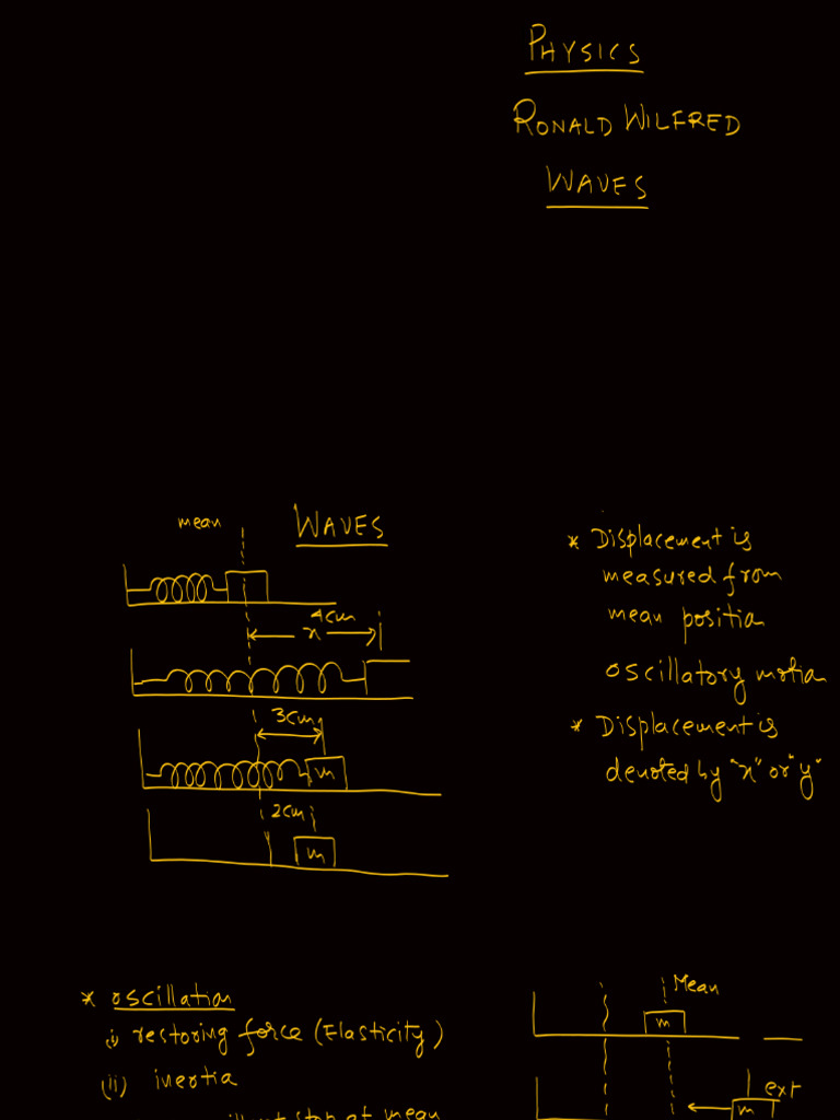 Waves Lec 1 Physics 11 | PDF