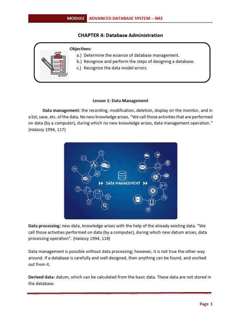 Advanced Database Management Techniques | PDF | Databases | Data