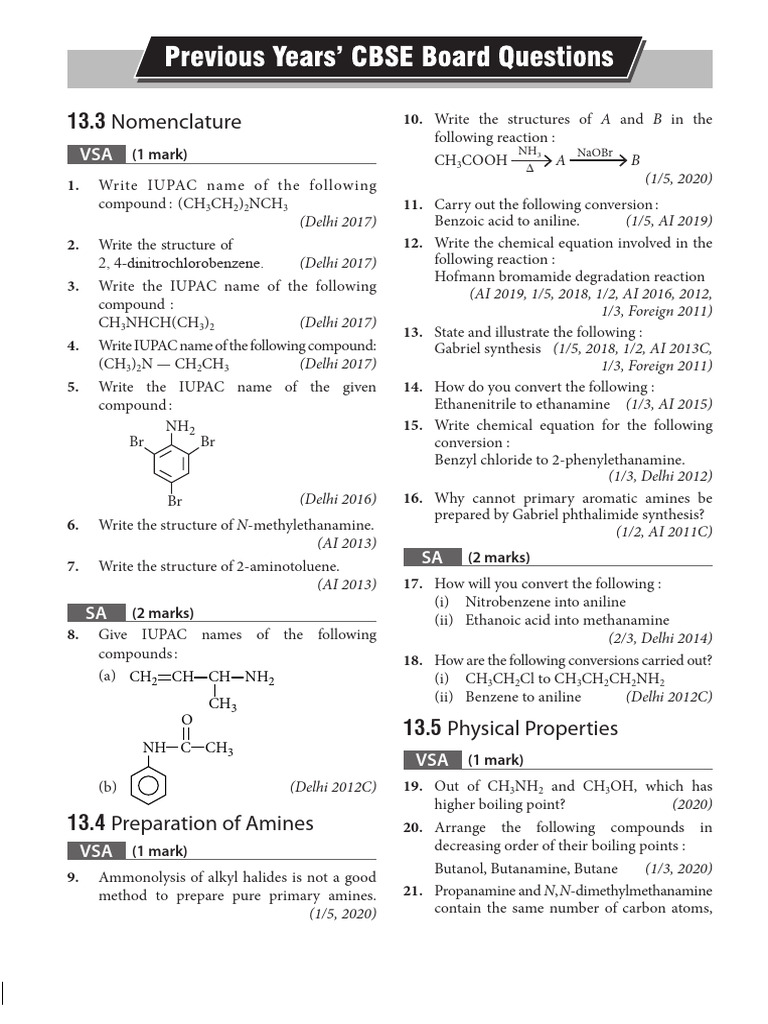 IUPAC Naming and Amines Preparation Guide | PDF | Amine | Organic Compounds