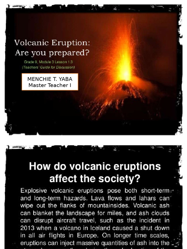 9. Volcanic Eruptions Are You Prepared | PDF