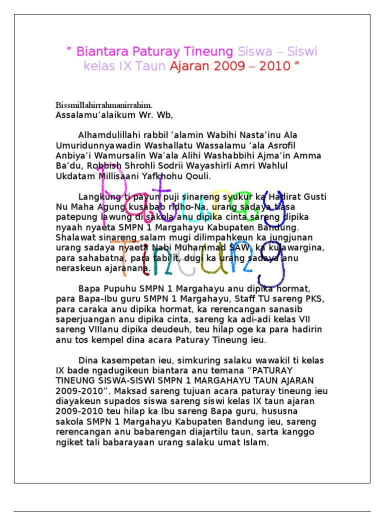 Biantara Paturay Tineung Siswa Aku