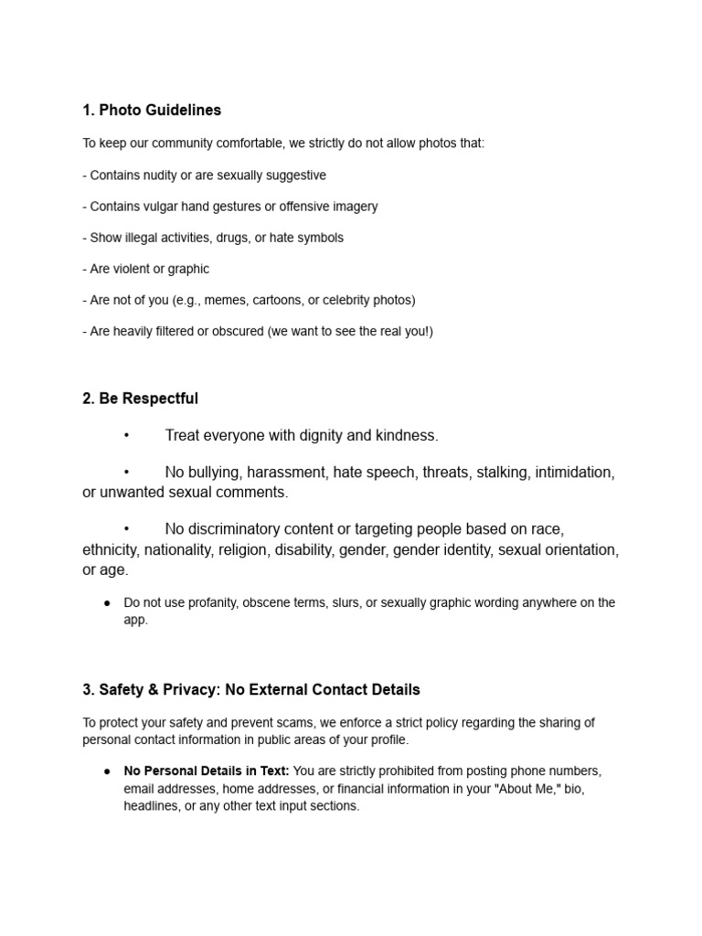 Community Guidelines | PDF | Hate Speech | Harassment