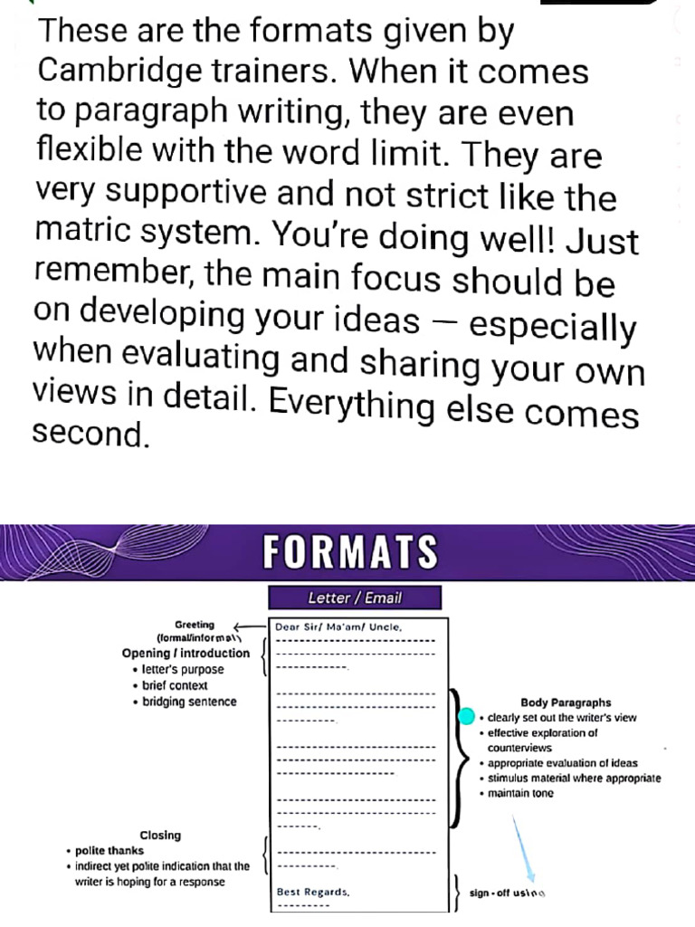 Formats of Directed Writings _ Cambridge Connect | PDF