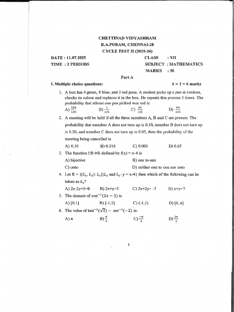 CT-2 Math | PDF