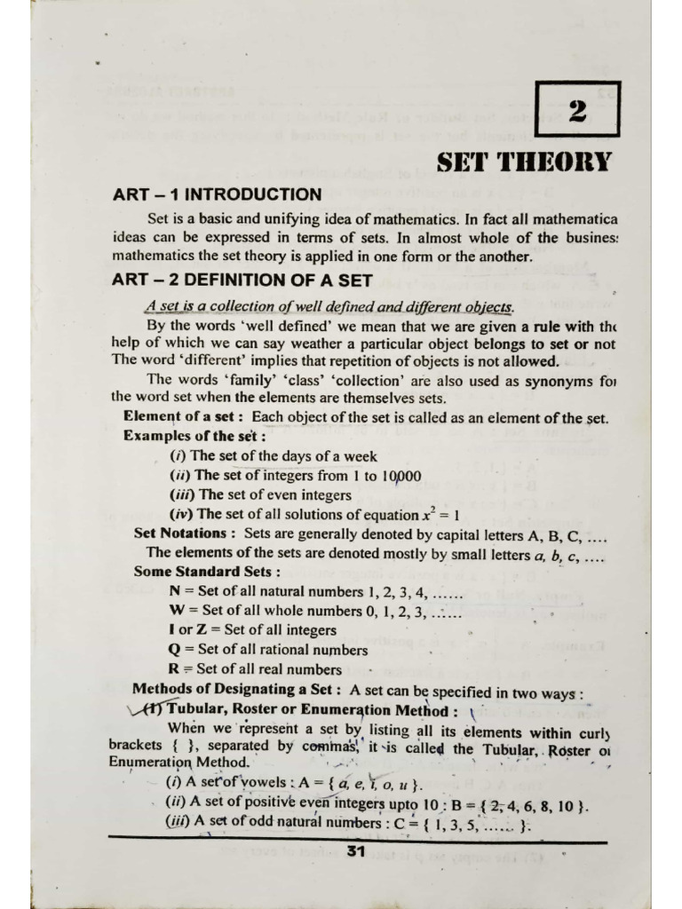 SETs, Relation and Functions | PDF
