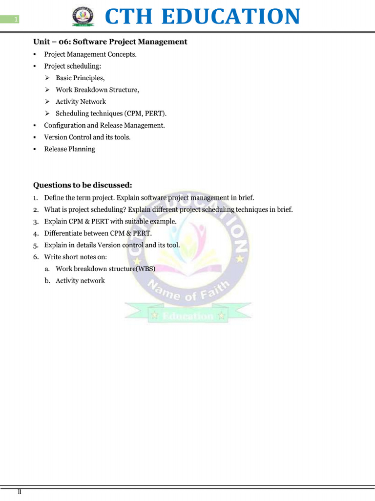 Software Engineering Unit-6 | PDF