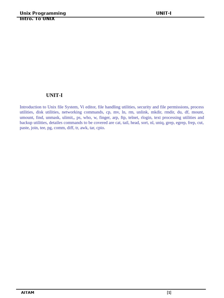 1 Intro 2unix | PDF | Computer File | Directory (Computing)
