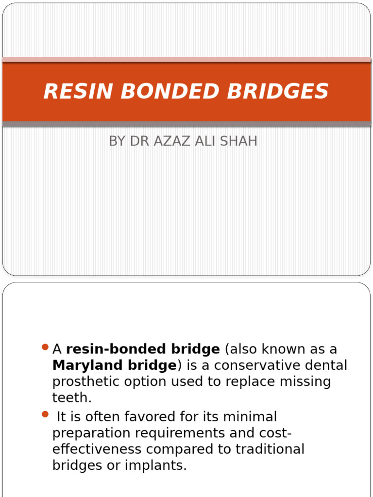 752c6c - Resin Bonded Bridges | PDF | Dental Implant | Medical Specialties