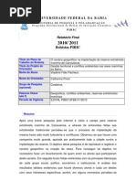 Processo de implantação da resex  Canavieiras- Ba
