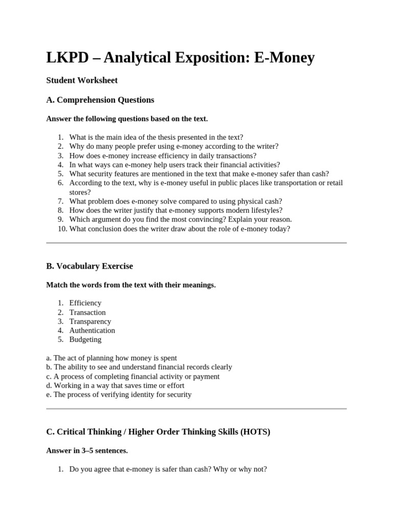 E-Money: Benefits, Risks, and Usage Guide | PDF