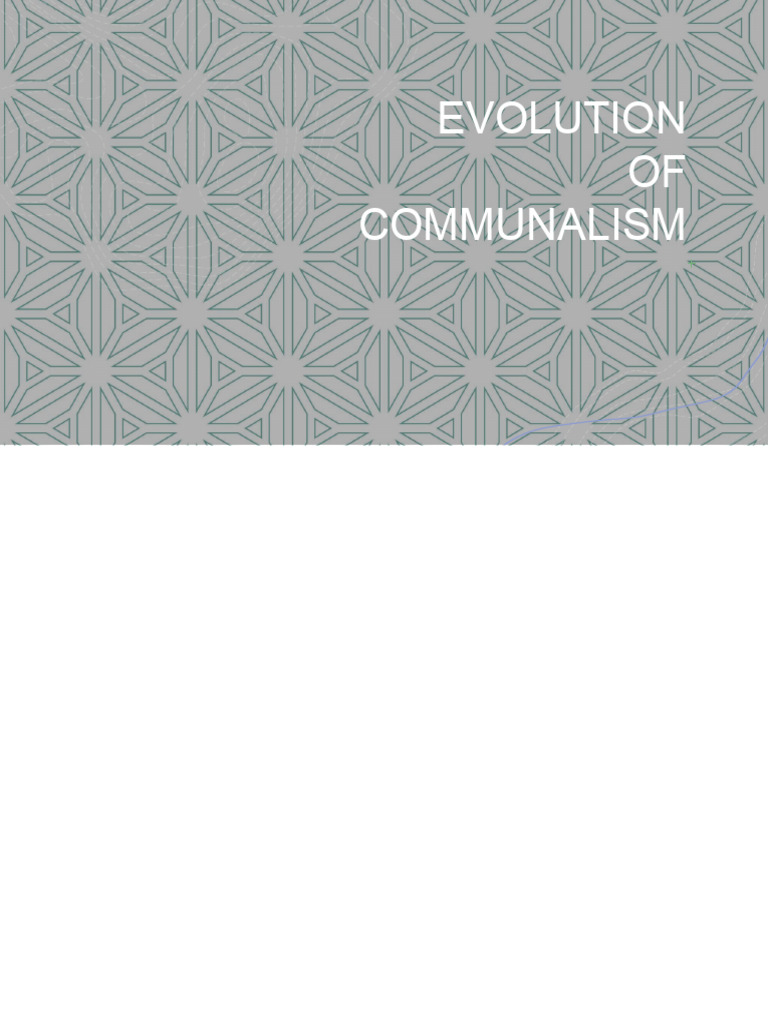 Evolution of Communalism in India | PDF | Two Nation Theory | Partition ...