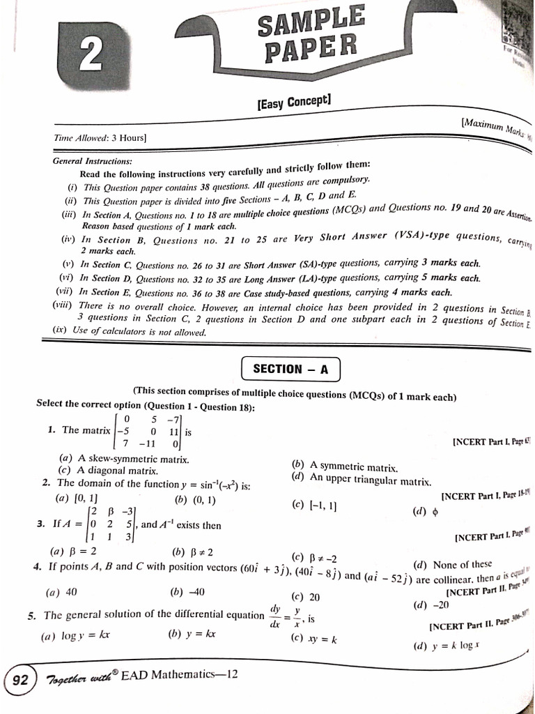 Maths SP2 | PDF
