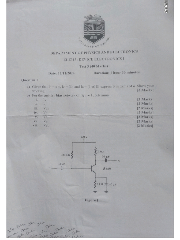 Device Electro Test 3 2024 | PDF