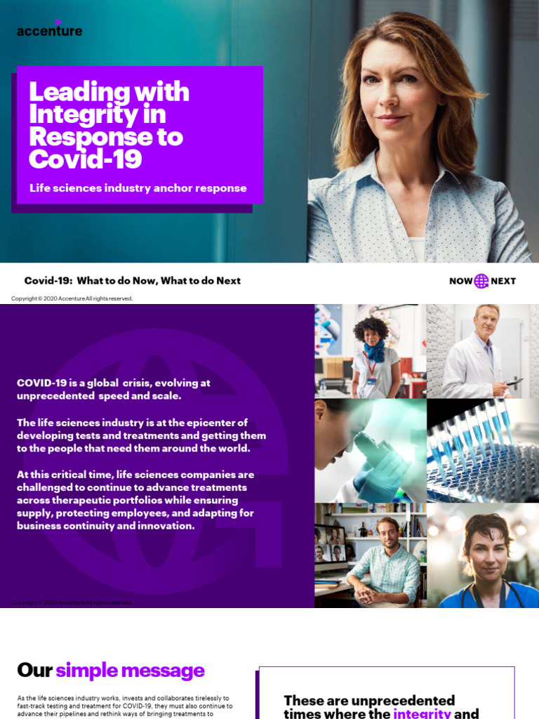 Accenture Life Sciences COVID 19 Rapid Response Integrity | PDF ...
