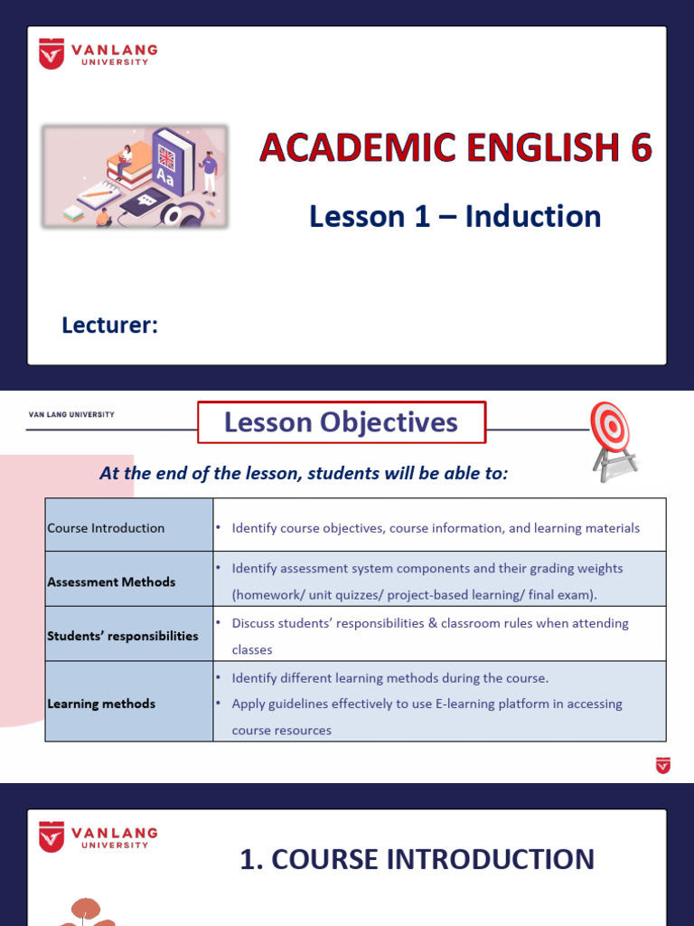 Academic English Course Overview and Assessment | PDF | Educational ...
