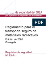 Normas para El Transporte Seguro de Materiales Radiactivos OIEA