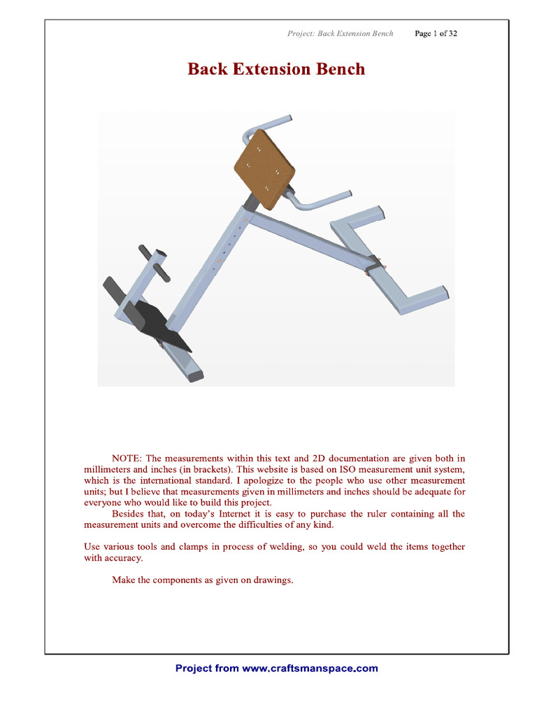 Back Extension Bench | PDF