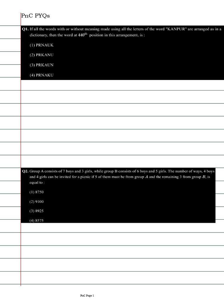 PNC Pyqs | PDF