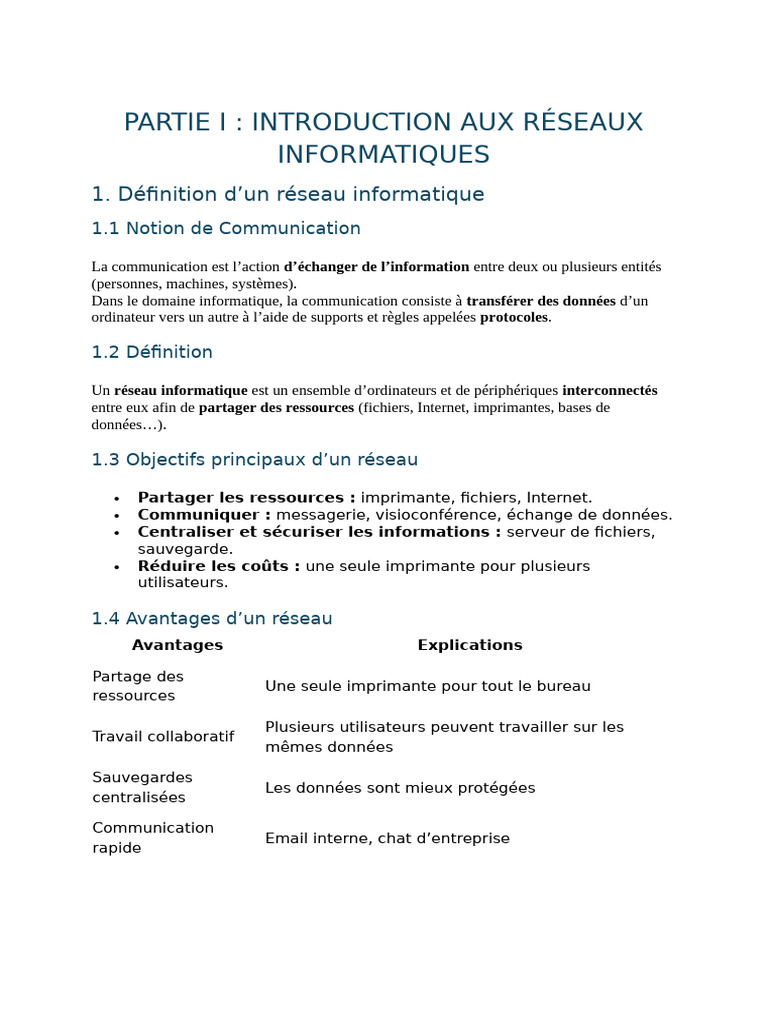 Introduction aux Réseaux Informatiques | PDF | Réseau privé virtuel ...