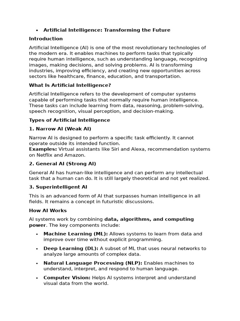 Artificial Intelligence | PDF | Artificial Intelligence | Intelligence ...