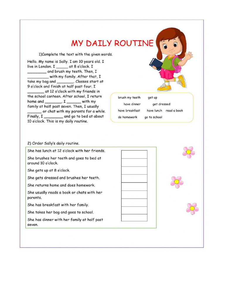 07.04 - DAILY Routine - Reading | PDF