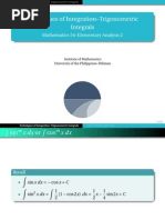 Lecture 2 (Trigonometric Integrals)