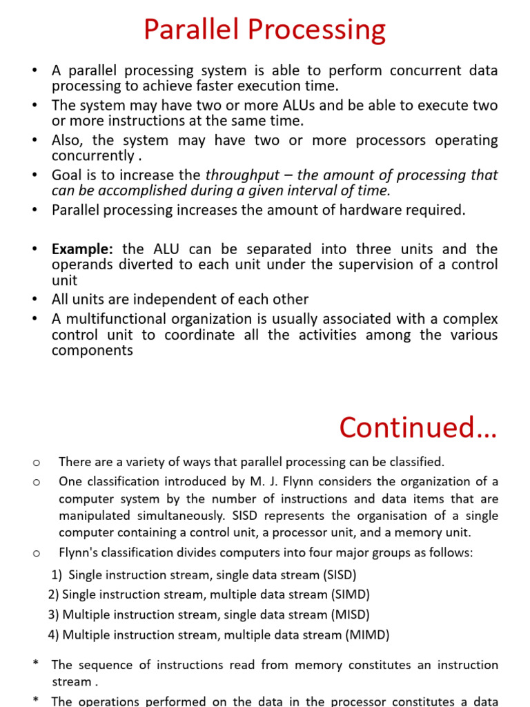 Understanding Parallel Processing Systems | PDF | Central Processing ...