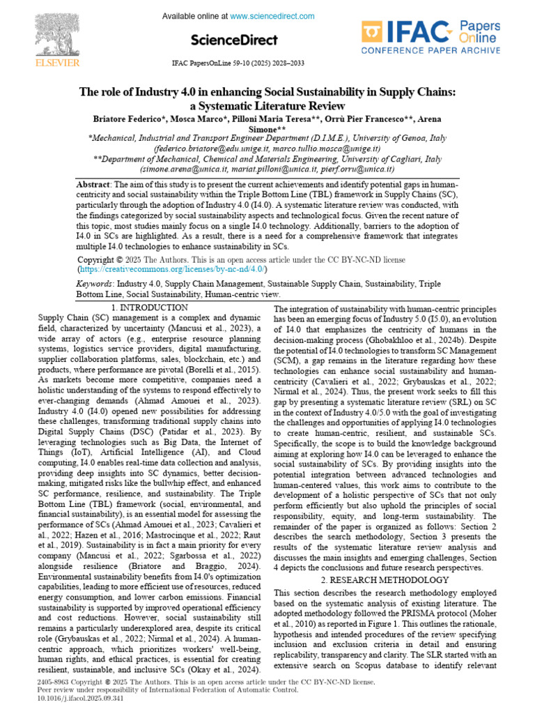 Social Sustainability in Supply Chains | PDF | Sustainability ...