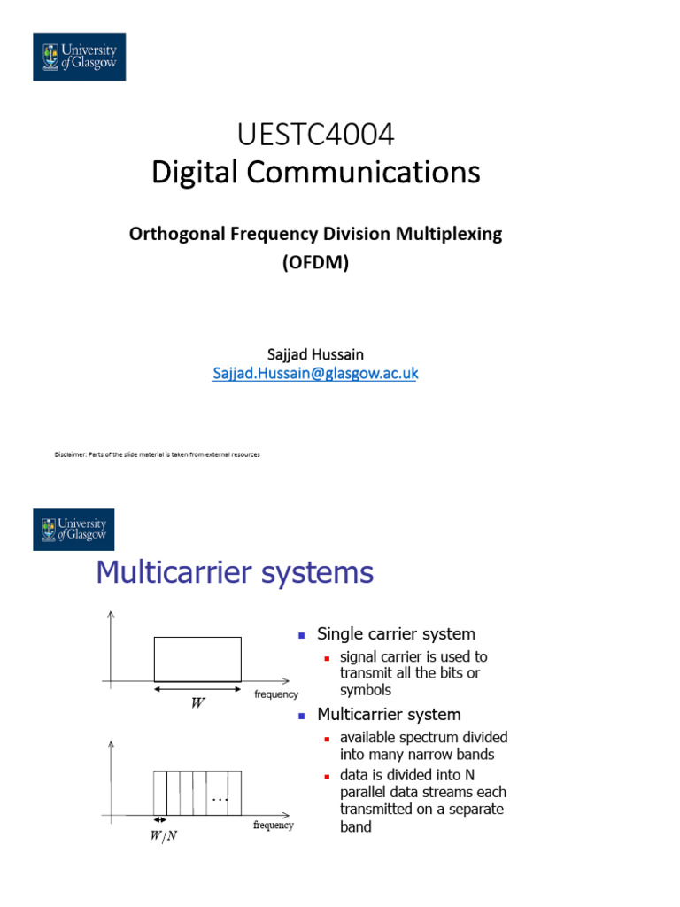 Lec 14 OFDM | PDF | Orthogonal Frequency Division Multiplexing ...