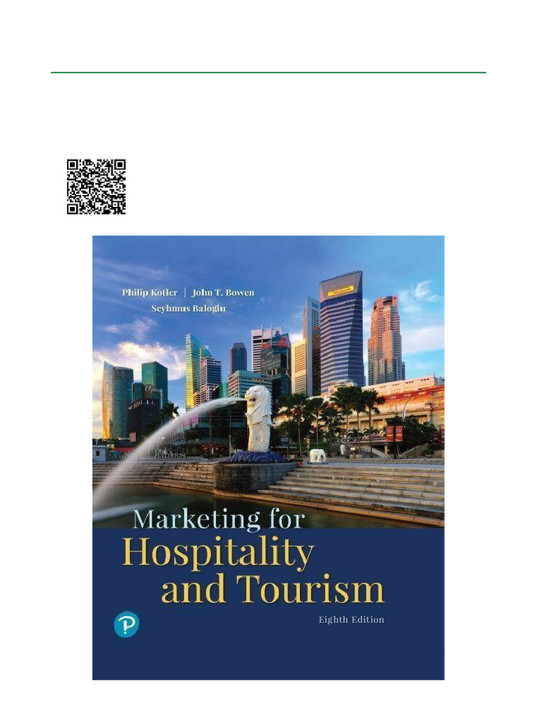 Marketing for Hospitality & Tourism 8th Ed. | PDF