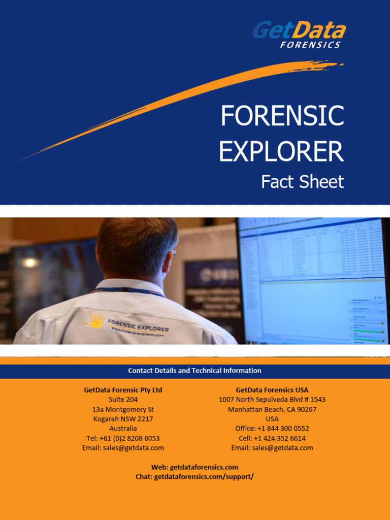 Forensic Explorer Fact Sheet Overview | PDF | Mac Os | Ios