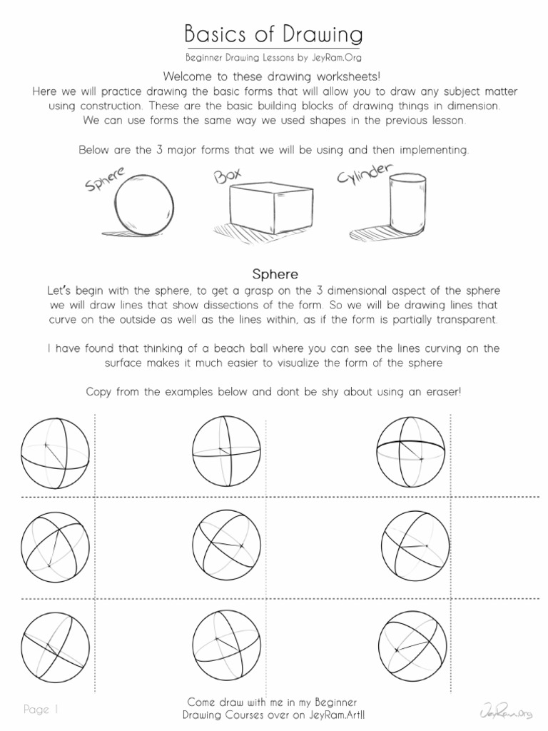 Beginner+Art+Lesson+ +Forms+by+JeyRam3 | PDF