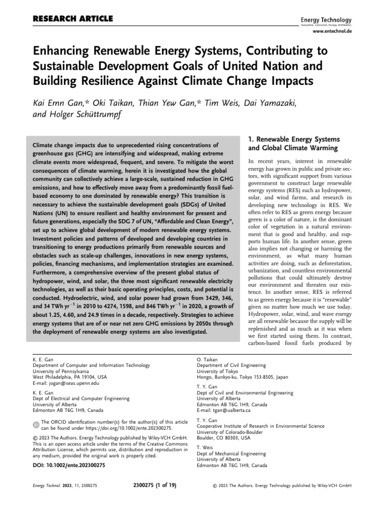 Renewable Energy for Sustainable Development | PDF | Renewable Energy ...