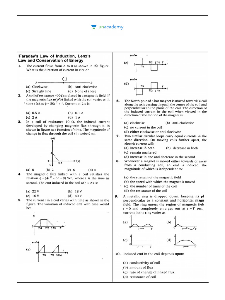 Physics DPP Answer Keys Collection | PDF