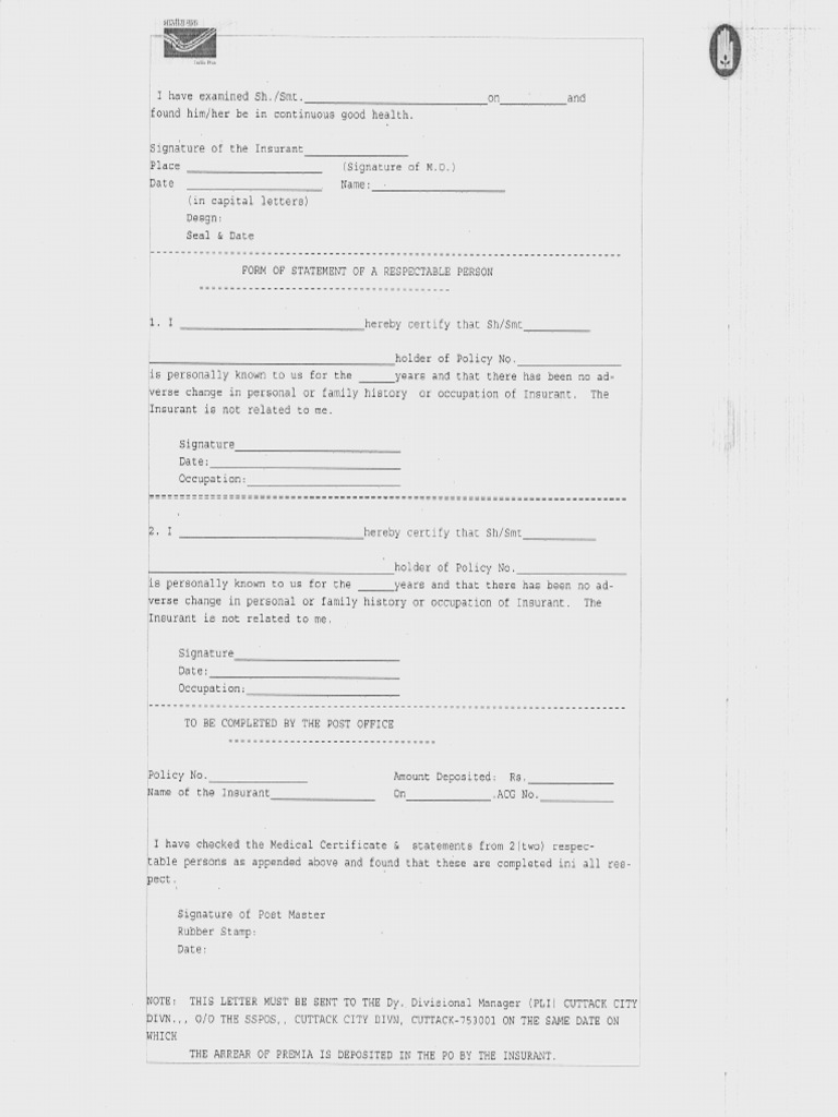 Revival Medical Form | PDF