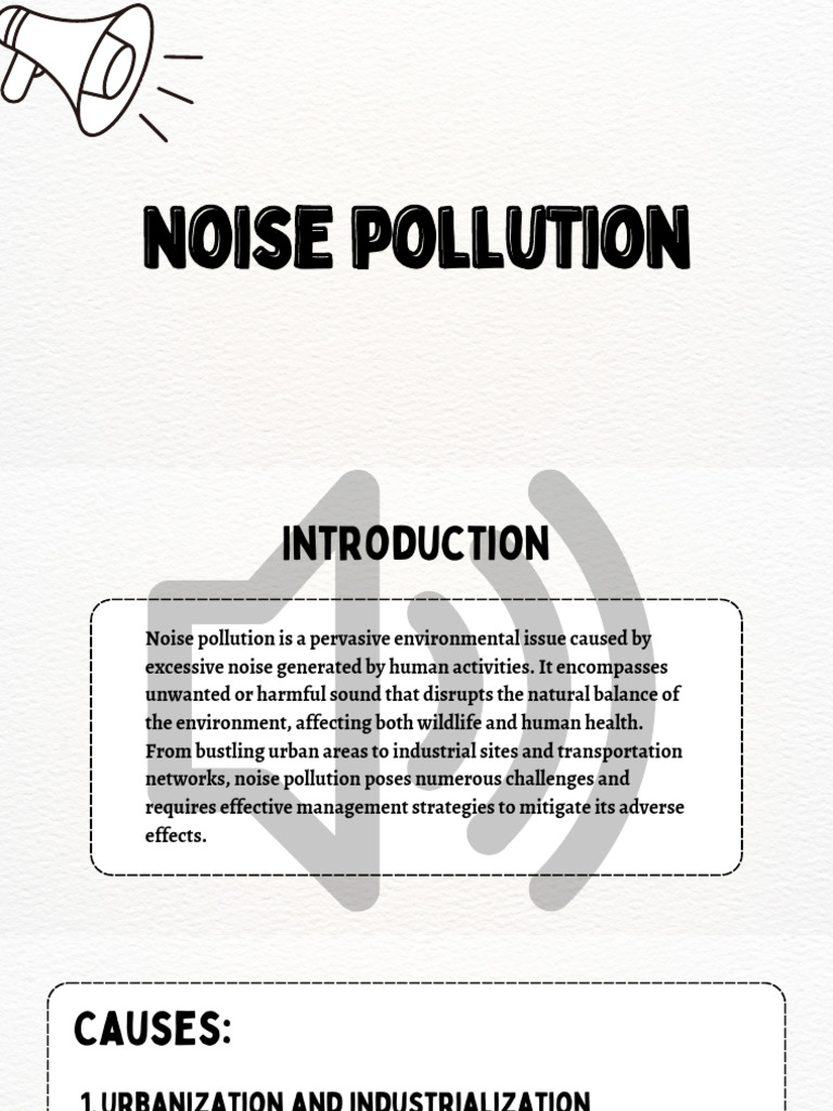 Understanding Noise Pollution Effects | PDF