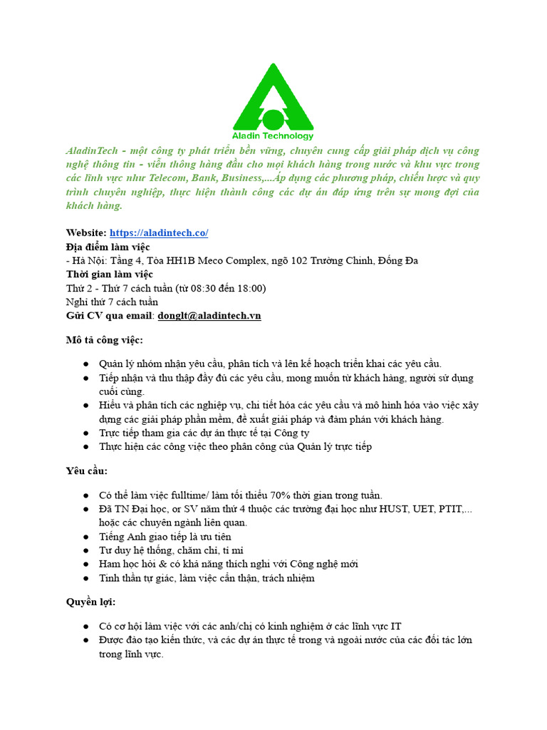 JD - Intern BA | PDF