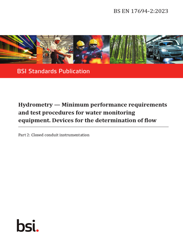 Hydrometry Standards for Flow Measurement | PDF | Flow Measurement ...