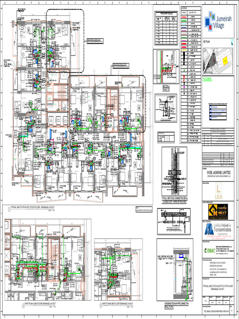 2nd Floor Drainage Layout Plan | PDF | Room | Interior Design