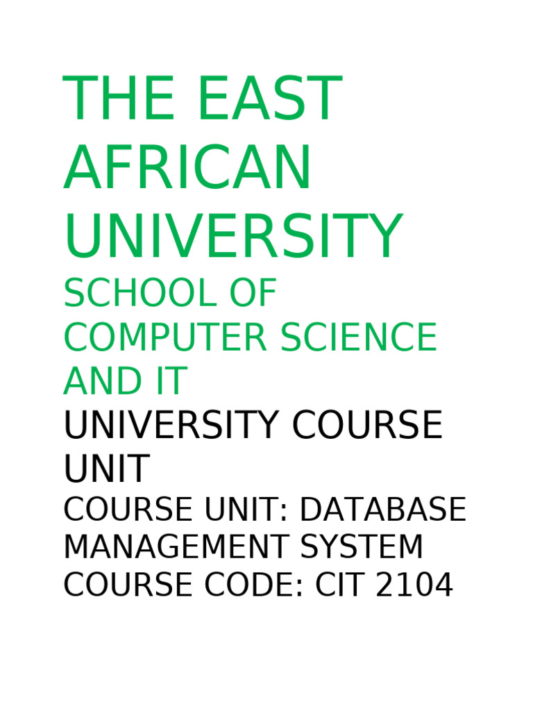 Database Management System Exam Guide | PDF | Databases | Data Model