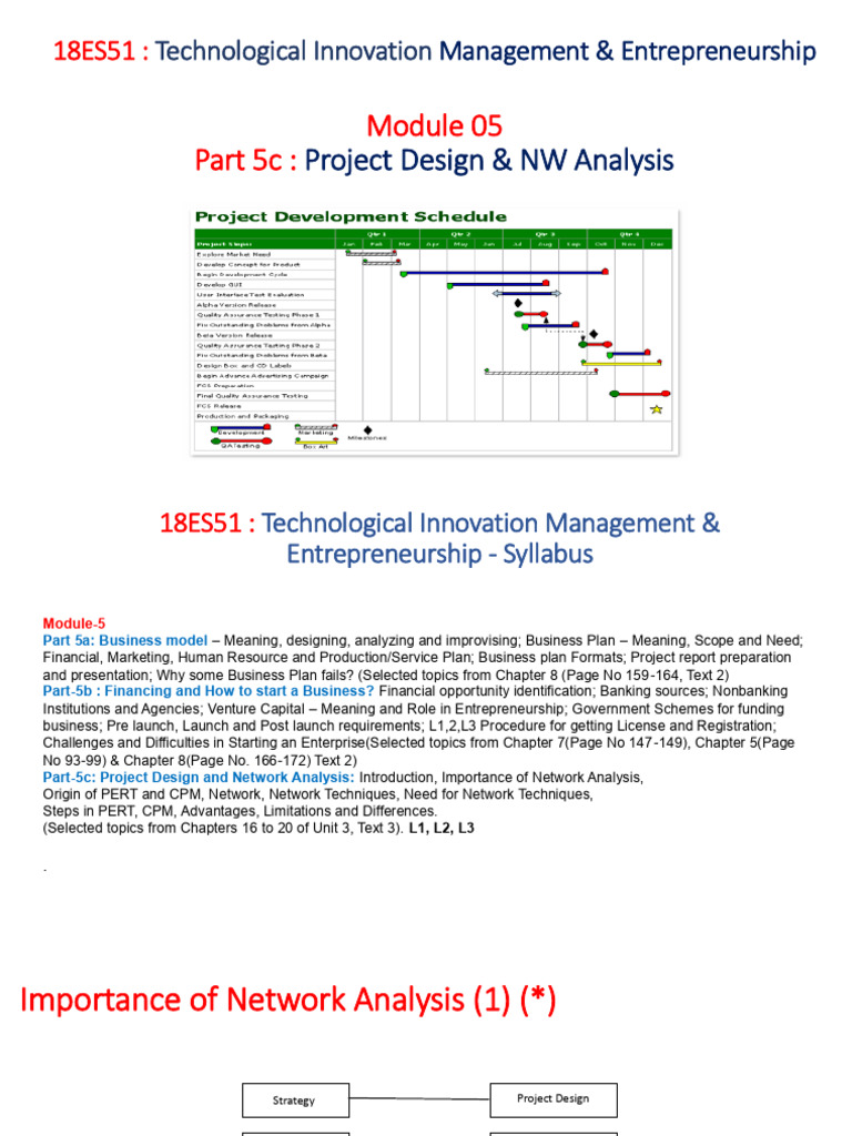 Project Design & Network Analysis Guide | PDF