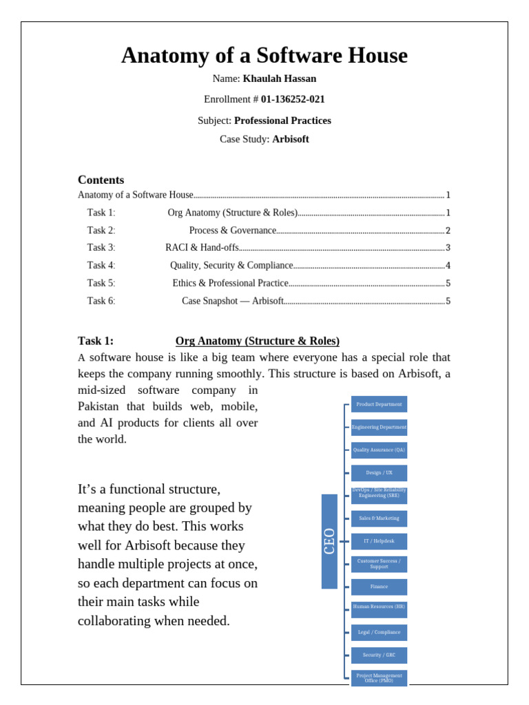 Anatomy of Arbisoft: Software House Insights | PDF | Scrum (Software ...