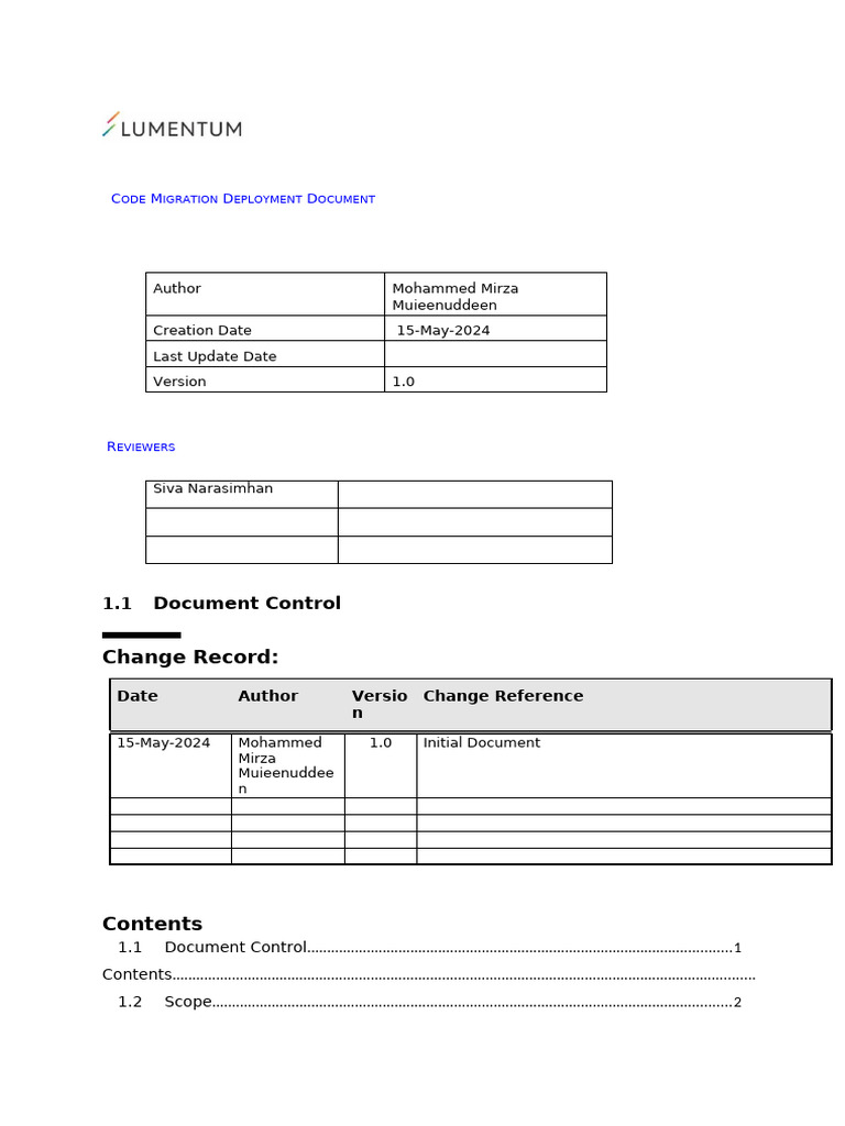 Code Migration Deployment Guide | PDF | Database Schema | Menu (Computing)