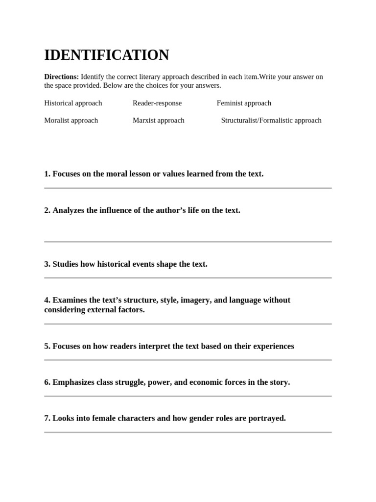 Literary Approaches to Text Analysis | PDF | Feminism | Gender Studies