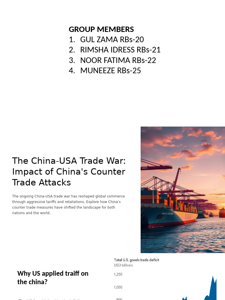 The China USA Trade War Impact of Chinas Counter Trade Attacks | PDF ...