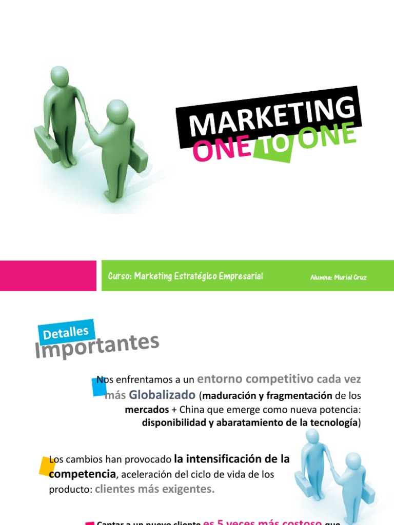 Estrategia de Marketing One to One | PDF | Marketing | Cliente