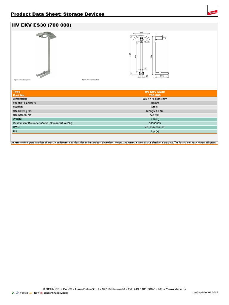 Storge Device Dehn 700000 | PDF
