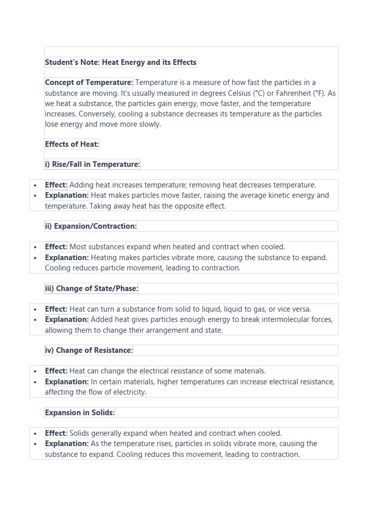 8680_week One Note on Heat Energy | PDF